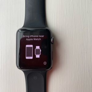 Apple Watch - 42mm - Space Gray Aluminum Case - Black Sport Band